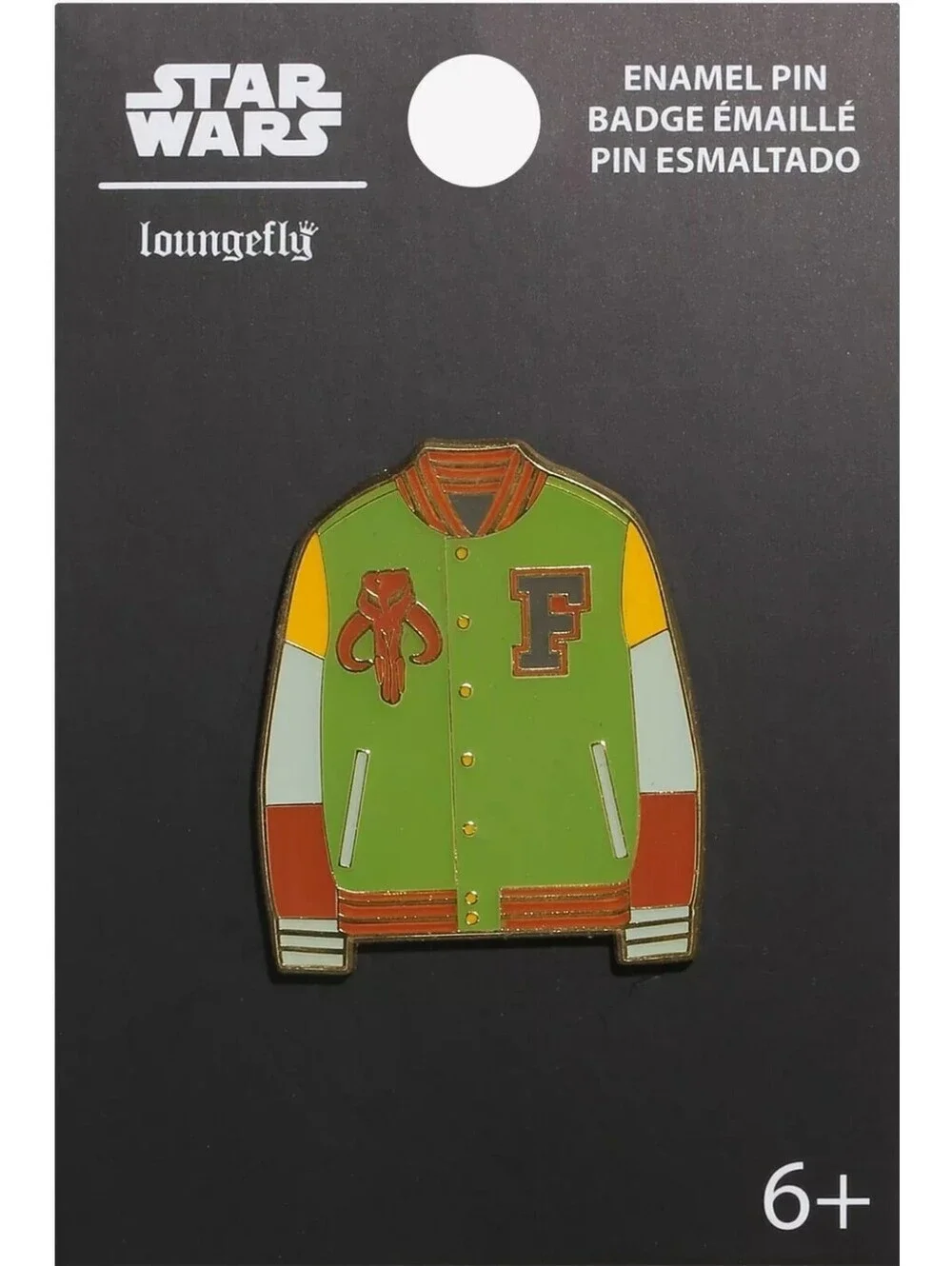 Loungefly Star Wars Boba Fett Varsity Jacket Enamel Pin
